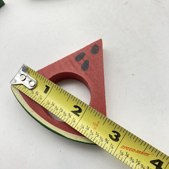 Vtg Watermelon Napkin Rings & Coasters Set 8 Each Summer Picnic Party Farrmhouse - Picture 8 of 9